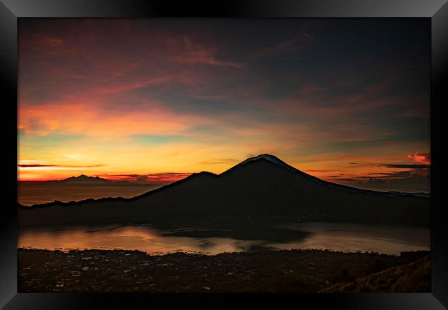 Volcanic Sunrise Framed Print by Ben Griffin