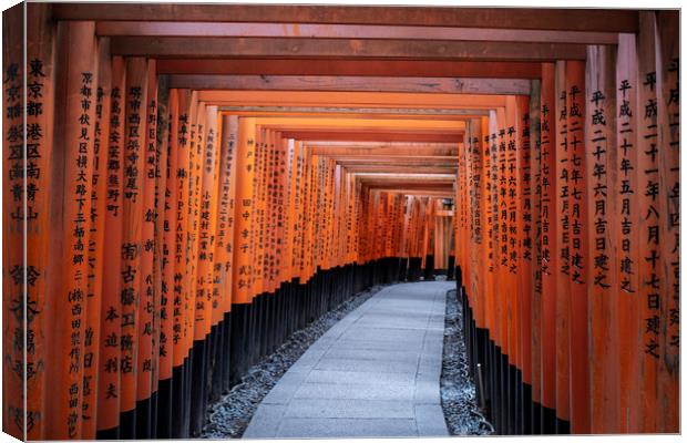 Fushimi Inari Canvas Print by Ben Griffin