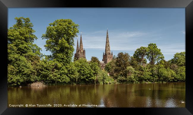 Lichfield cathedral Framed Print by Alan Tunnicliffe