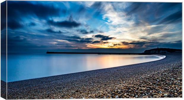 Seaford Bay Blue Canvas Print by Ben Russell