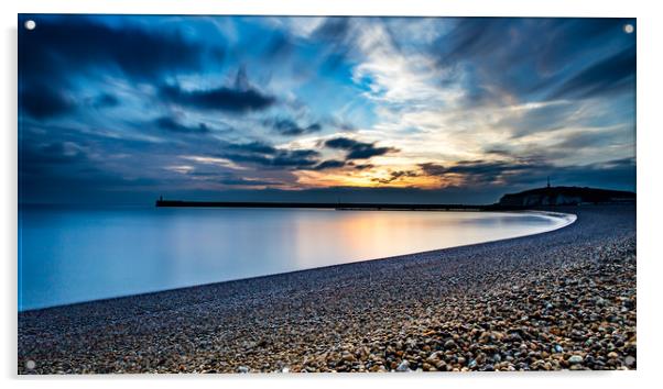 Seaford Bay Blue Acrylic by Ben Russell