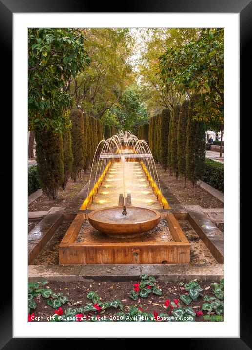 Fountain in Palma de Mallorca Framed Mounted Print by Lenscraft Images