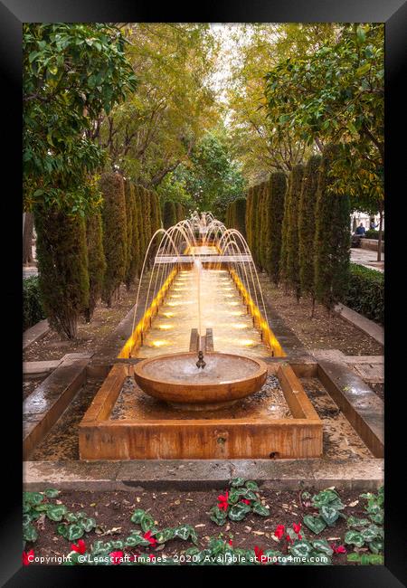 Fountain in Palma de Mallorca Framed Print by Lenscraft Images