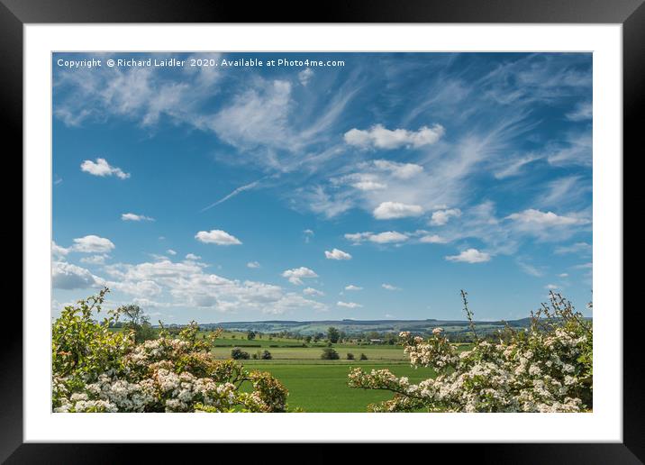 Towards Newsham under a Late Spring Sky Framed Mounted Print by Richard Laidler
