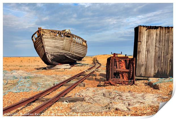 Dungeness Beach Print by Andrew Ray
