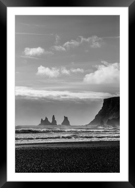 Vic Beach, Iceland Framed Mounted Print by Christopher Stores