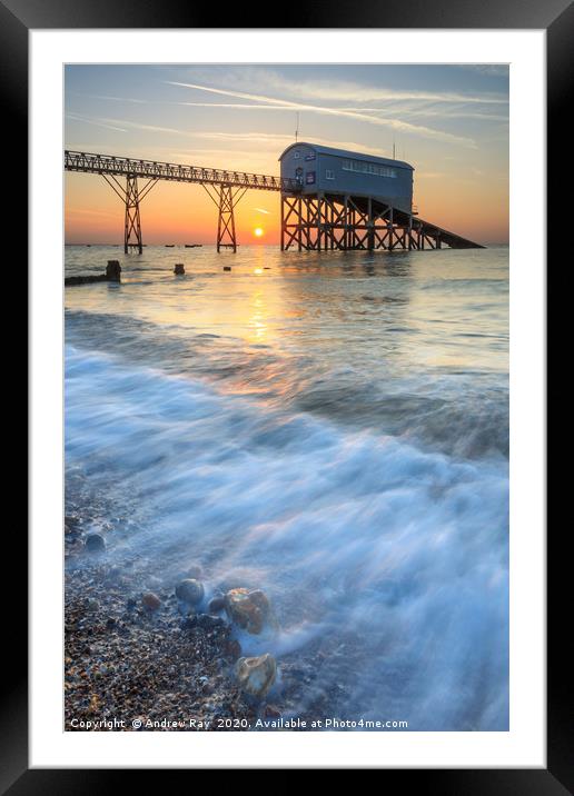 Sunrise at Selsey Framed Mounted Print by Andrew Ray