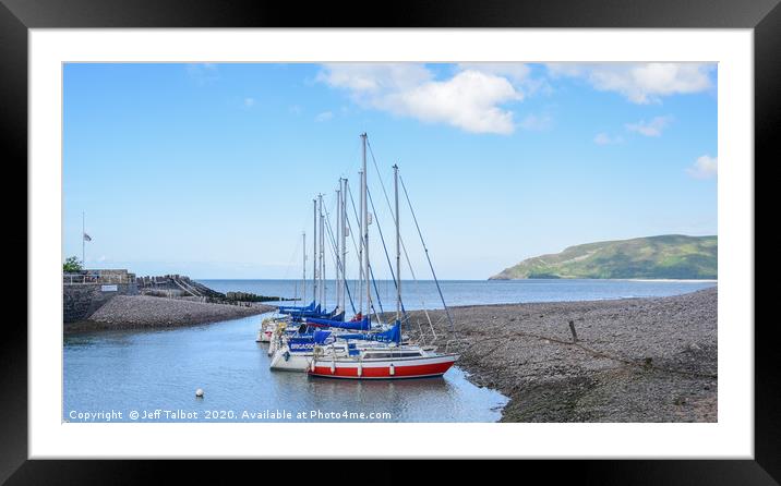 Boats At Porlock Harbour Framed Mounted Print by Jeff Talbot