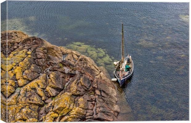 Portencross Canvas Print by Valerie Paterson