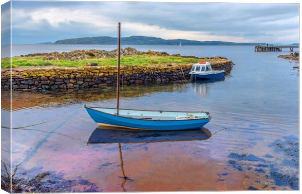 Portencross Canvas Print by Valerie Paterson