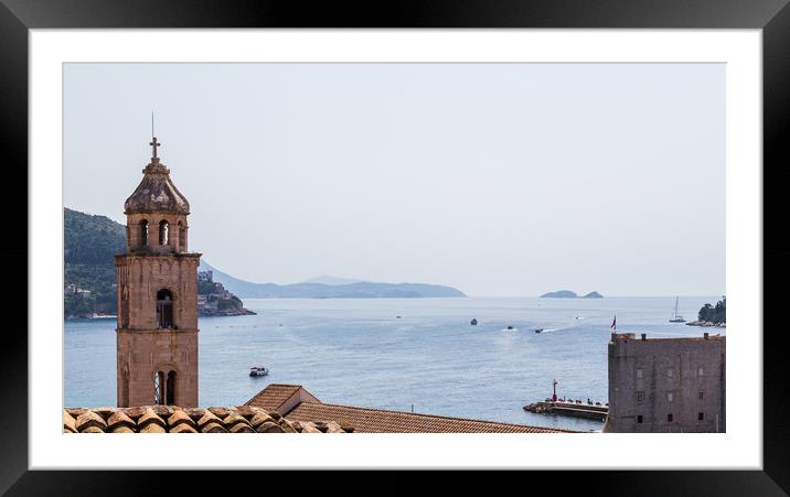 Dubrovnik seascape Framed Mounted Print by Jason Wells
