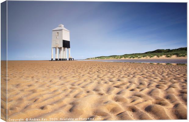 Burnham Lighthouse Canvas Print by Andrew Ray