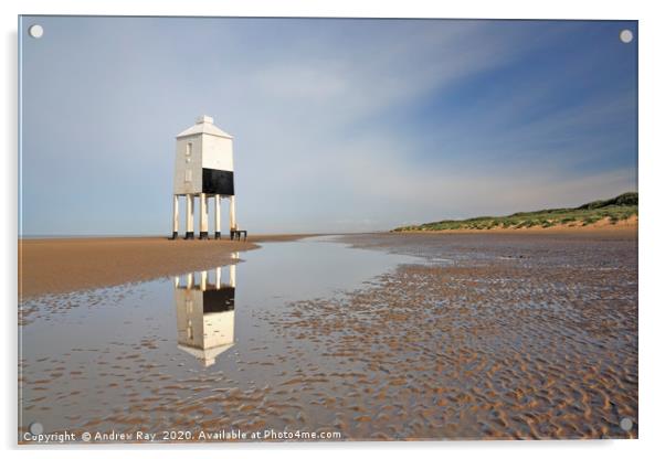 Burnham Lighthouse Reflected Acrylic by Andrew Ray