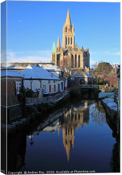 Cathedral Reflections Canvas Print by Andrew Ray