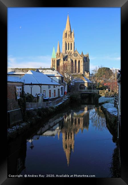 Cathedral Reflections Framed Print by Andrew Ray