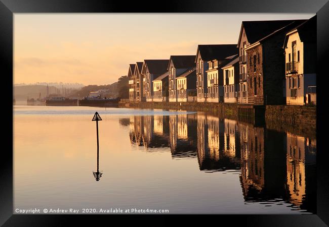 Truro River Framed Print by Andrew Ray