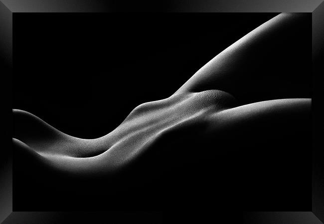 Nude woman bodyscape 59 Framed Print by Johan Swanepoel