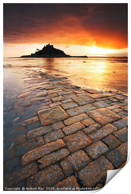 Causeway to the Mount Print by Andrew Ray