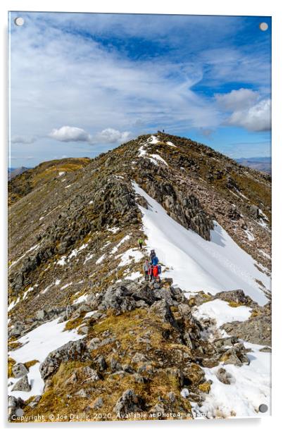 Majestic Ridges of Glencoe Acrylic by Joe Dailly