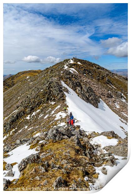 Majestic Ridges of Glencoe Print by Joe Dailly