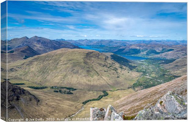 Majestic View of Loch Linnhe Canvas Print by Joe Dailly