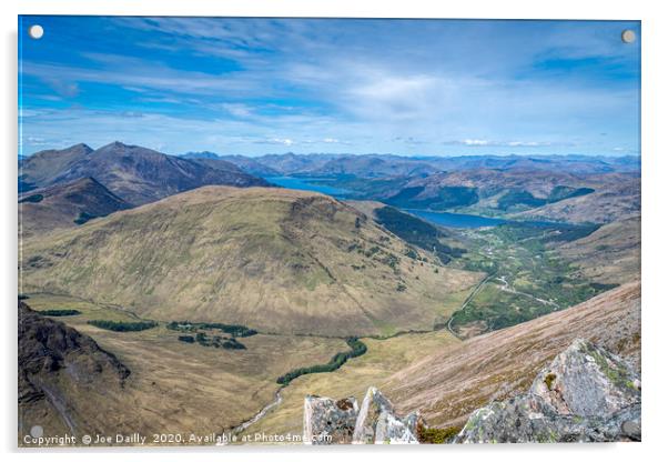 Majestic View of Loch Linnhe Acrylic by Joe Dailly
