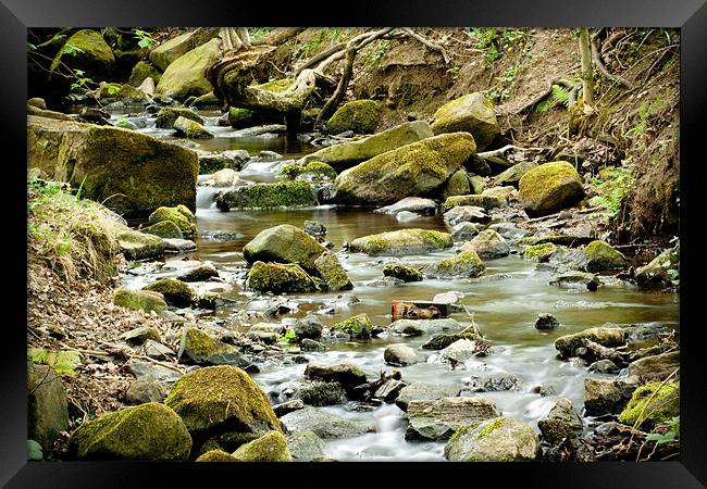 Flowing water Framed Print by Mohit Joshi