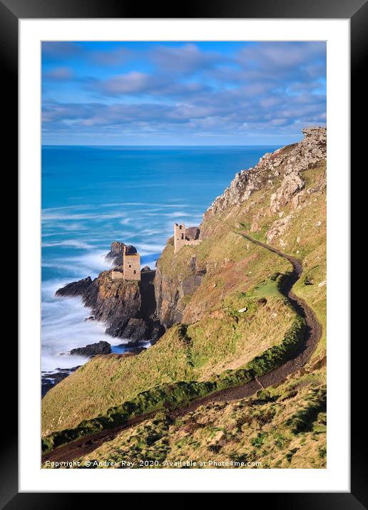 Path to the Crown Mines (Botallack) by Andrew Ray Framed Mounted Print by Andrew Ray