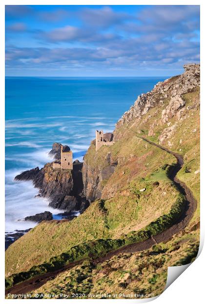 Path to the Crown Mines (Botallack) by Andrew Ray Print by Andrew Ray