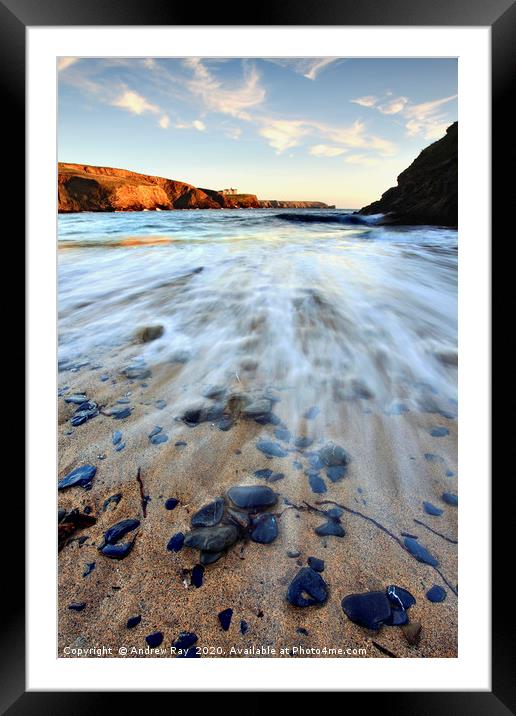 Church Cove (Gulwalloe) Framed Mounted Print by Andrew Ray
