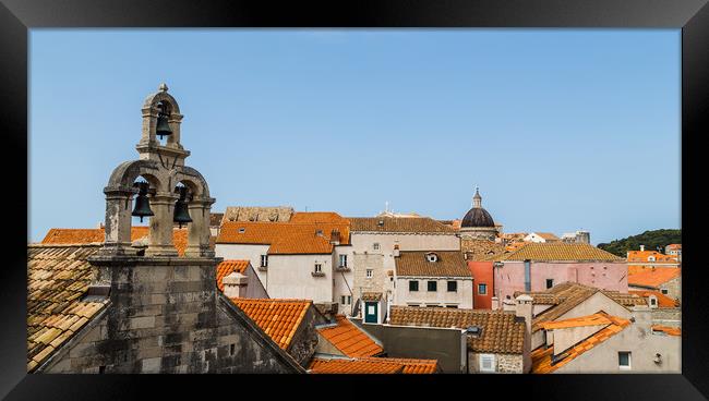 Pretty rooftops of Dubrovnik Framed Print by Jason Wells