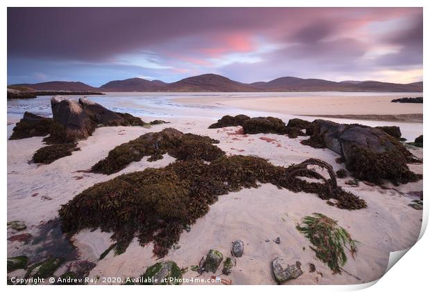 Luskentyre Sunset Print by Andrew Ray