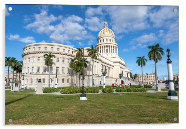 The Capitol Building, Havana. Acrylic by David Hare