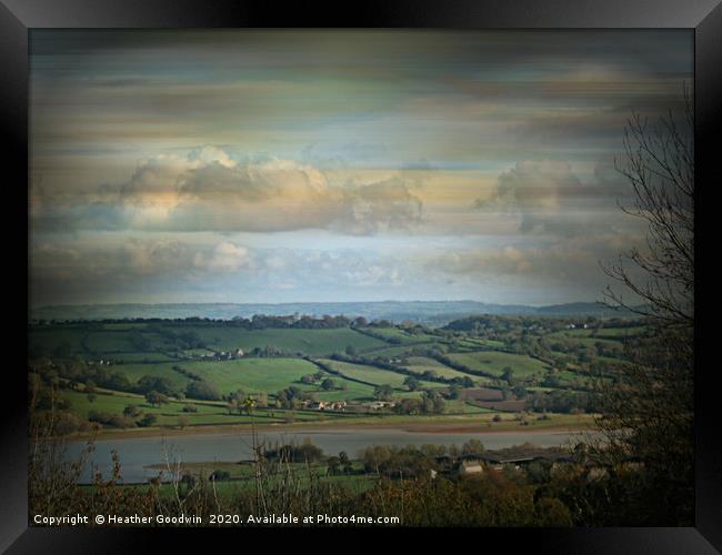 Blagdon Lake Framed Print by Heather Goodwin