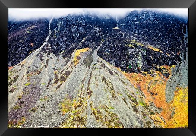 Wasdale Screes Abstract Framed Print by Martyn Arnold
