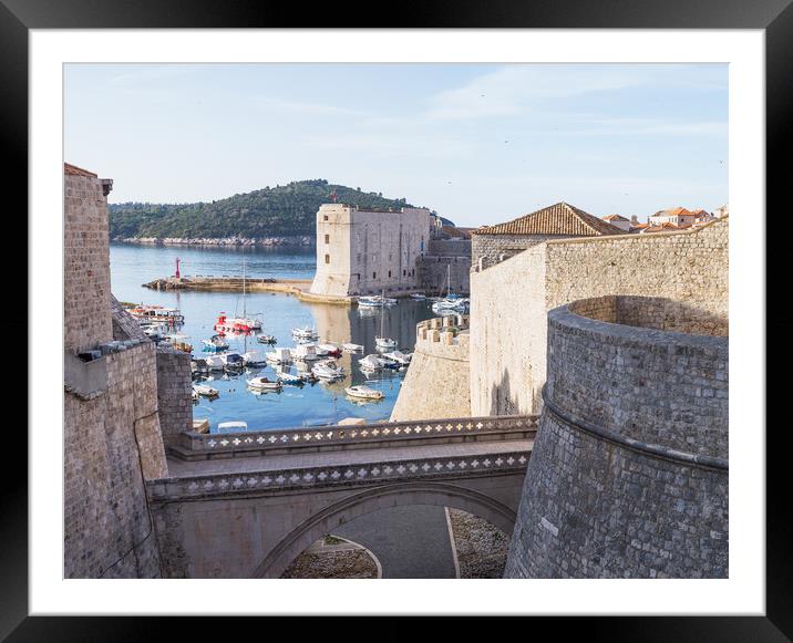 Ploce Gate and harbour Framed Mounted Print by Jason Wells