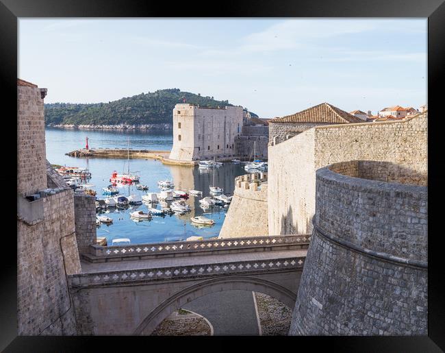 Ploce Gate and harbour Framed Print by Jason Wells