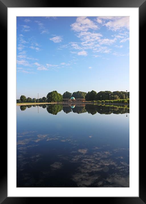 Norwich Eaton Park Pond Framed Mounted Print by Juha Agren