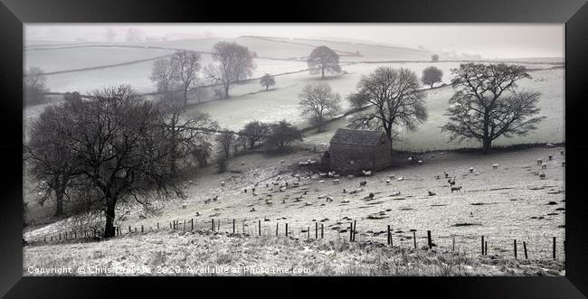 Winter in the White Peak Framed Print by Chris Drabble