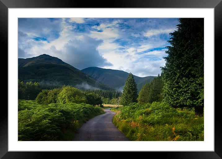 Country Road Framed Mounted Print by Keith Thorburn EFIAP/b