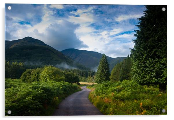 Country Road Acrylic by Keith Thorburn EFIAP/b