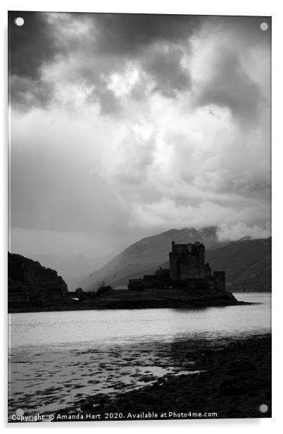 Eilean Donan Castle, Kyle of Lochalsh Acrylic by Amanda Hart