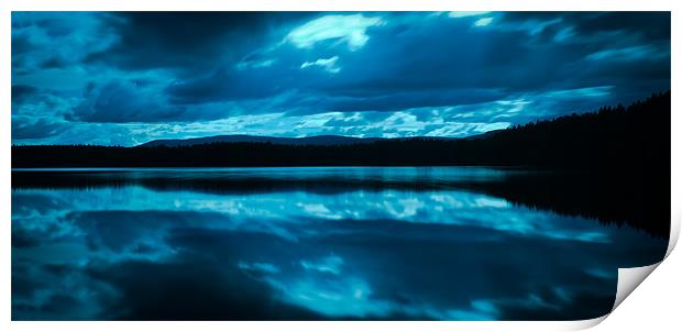 Loch Garten Blue Print by Keith Thorburn EFIAP/b