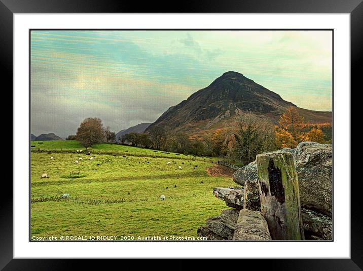 "Remembering the Lake district" Framed Mounted Print by ROS RIDLEY