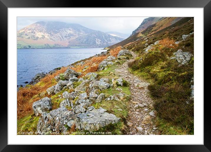 Lakeside Fells around Ennerdale Water Framed Mounted Print by Martyn Arnold