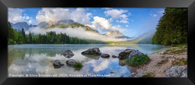 Morning mood at Langbathsee Framed Print by Silvio Schoisswohl