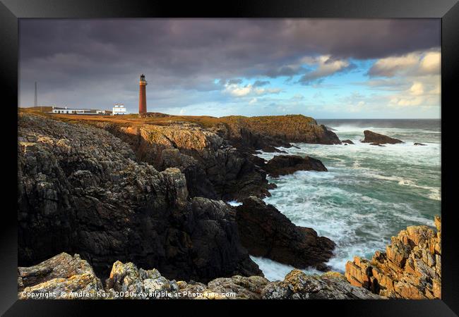 Butt of Lewis Lighthouse Framed Print by Andrew Ray