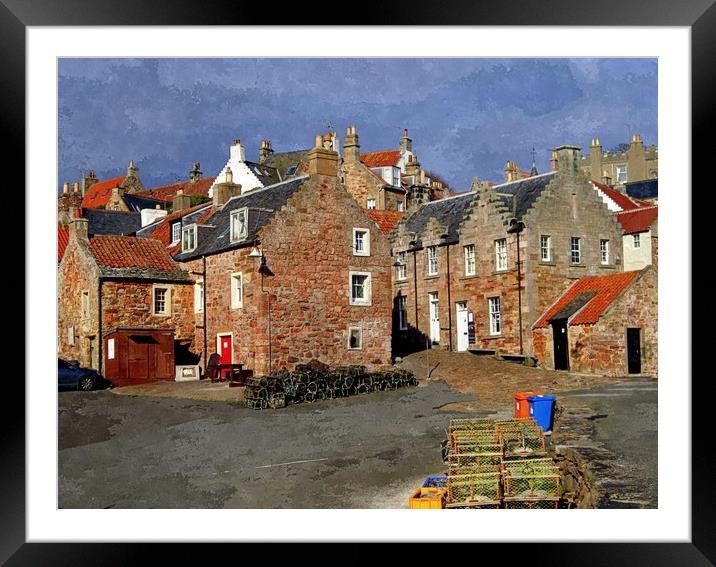 CRAIL SCOTLAND STORM Framed Mounted Print by dale rys (LP)