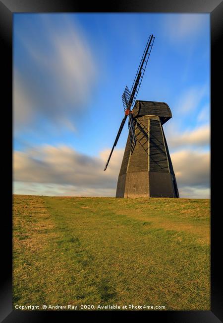 Towards Rottingdean Windmill Framed Print by Andrew Ray