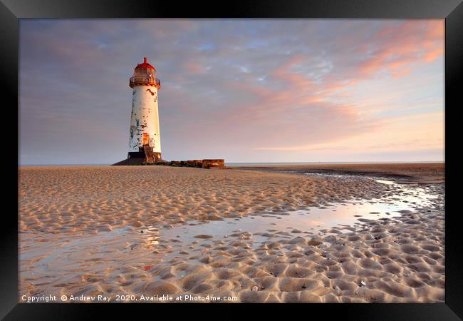 First Light (Talacre) Framed Print by Andrew Ray